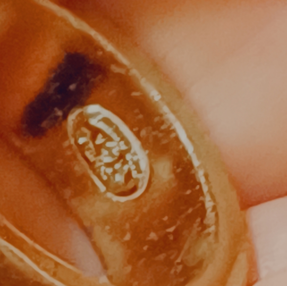 $800 Authentic CHANEL Ring Gold COCO Japan Size US 5,5 6 Made in France EUC rare - Picture 12 of 13
